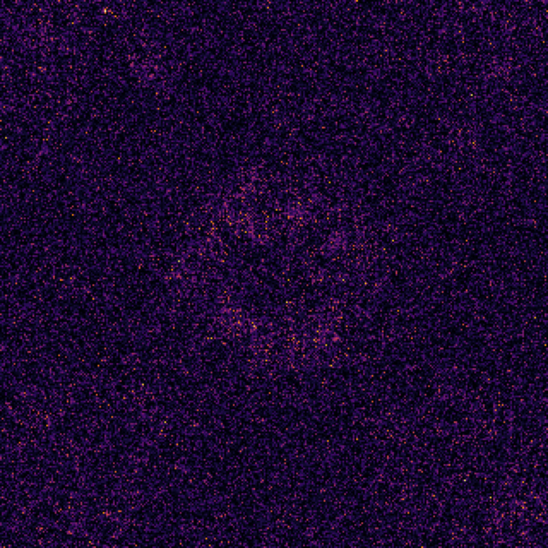 Raw Stage-1 halo emergence frame